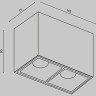 Потолочный светильник MAYTONI ALFA LED C065CL-02-L12W3K-B
